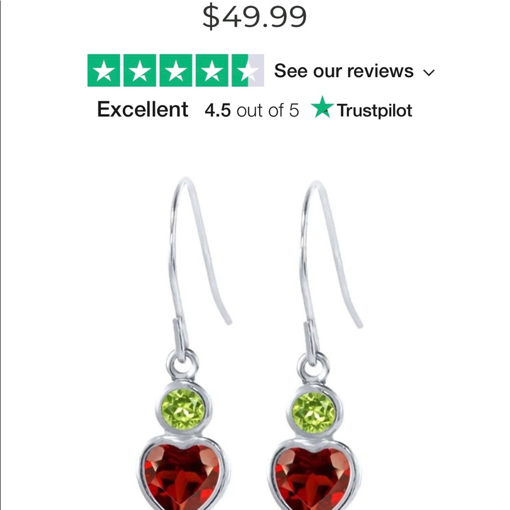REAL gemstone earrings